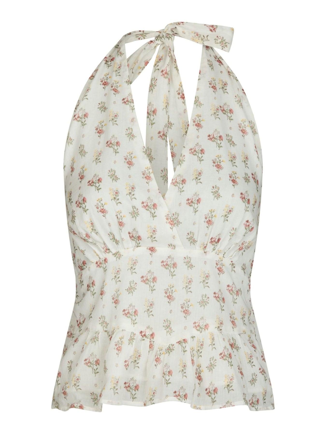 Ariet Fine Print Top - Creme