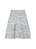 Neo Noir Alett Dot Flower Skirt - Blå
