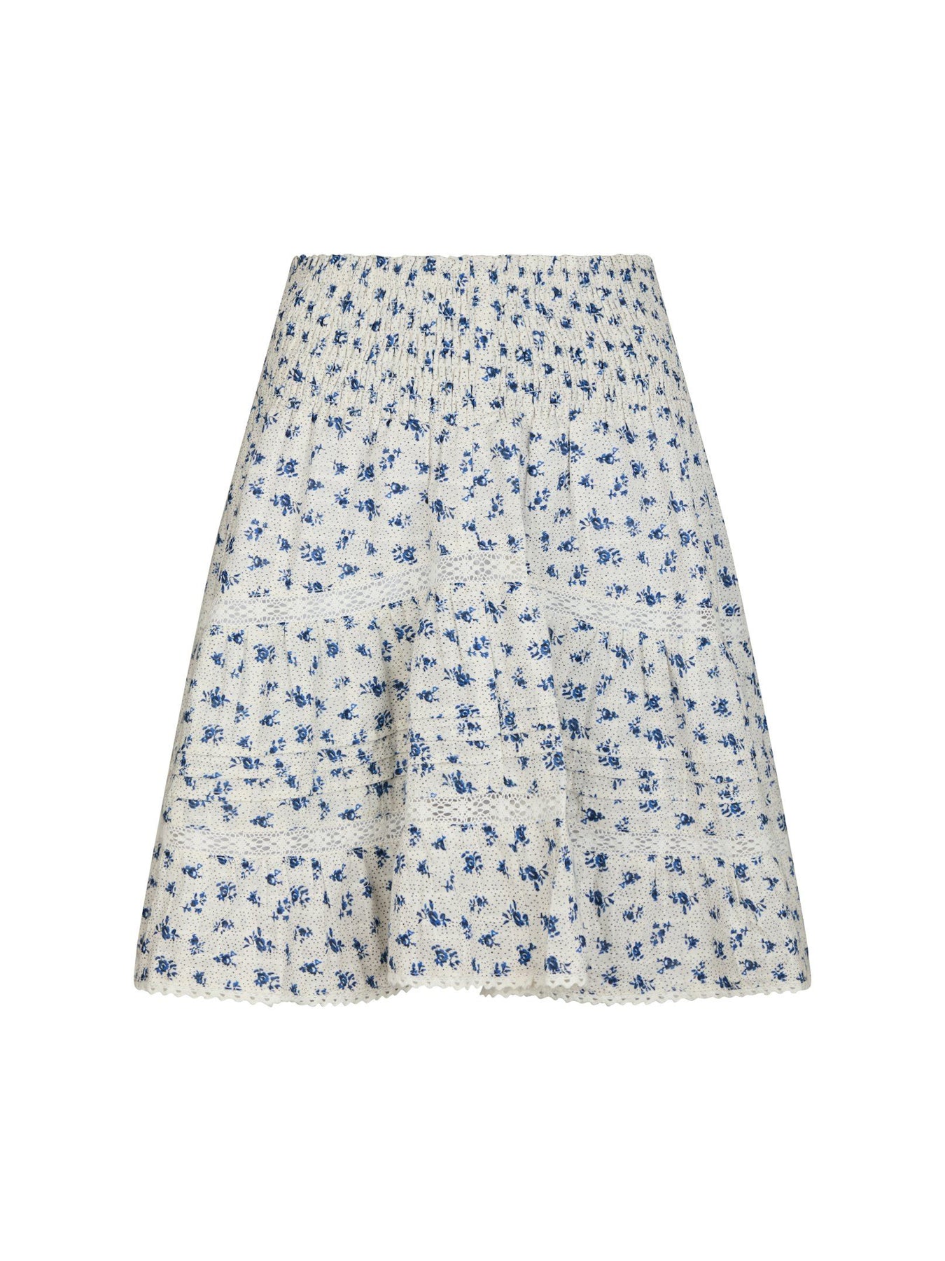 Neo Noir Alett Dot Flower Skirt - Blå