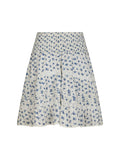 Neo Noir Alett Dot Flower Skirt - Blå