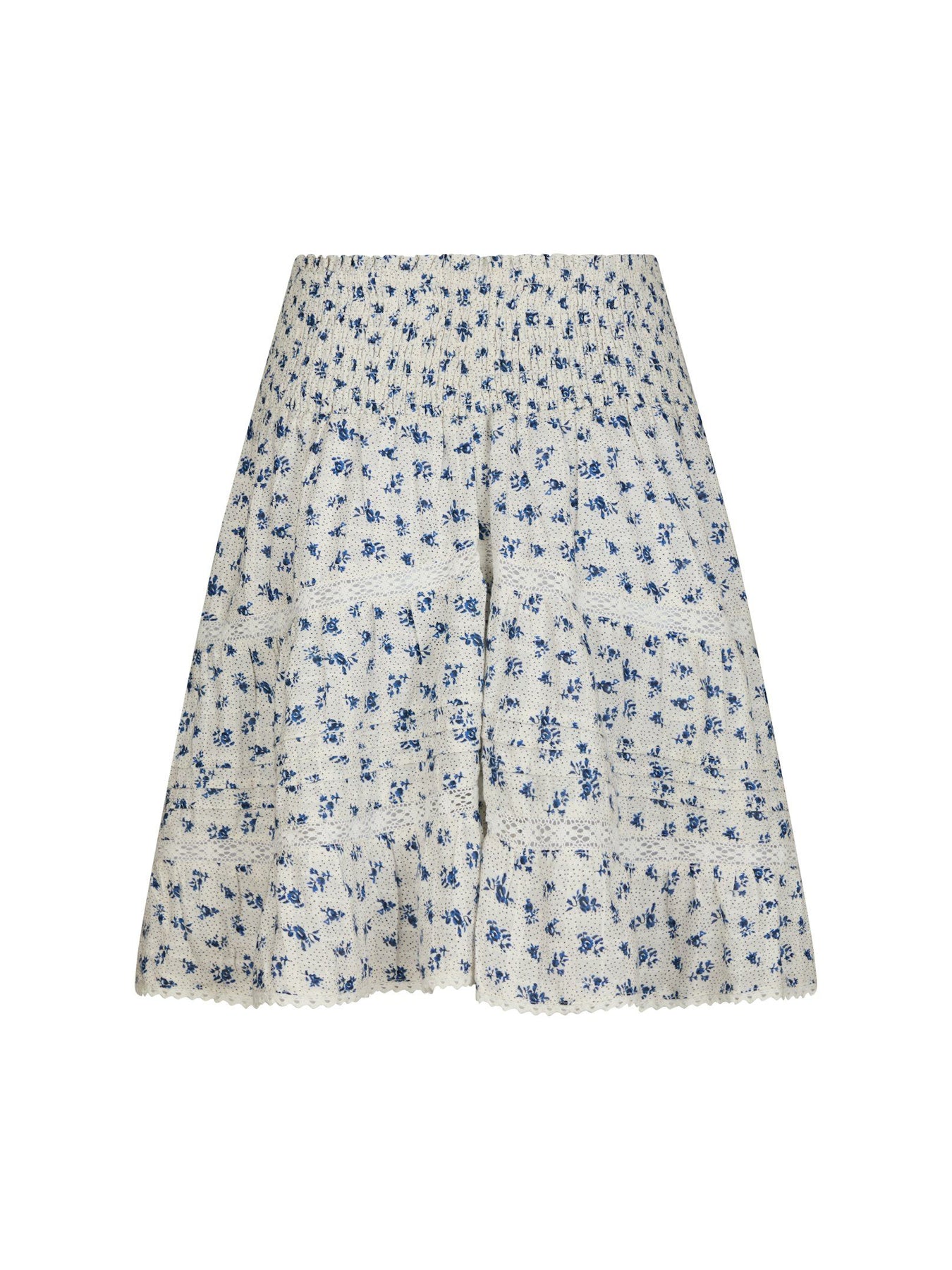 Neo Noir Alett Dot Flower Skirt - Blå