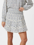Neo Noir Alett Dot Flower Skirt - Blå