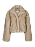 Steff Faux Fur Jacket - Beige