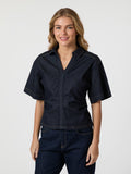Spenda Denim Blouse - Mörkblå