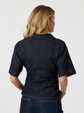 Spenda Denim Blouse - Mörkblå