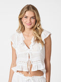 Netali S Voile Top - Vit