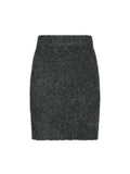 Naria Fluffy Knit Skirt - Antracit