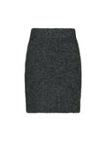 Naria Fluffy Knit Skirt - Antracit