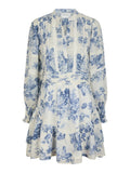 Roberta Flower Flow Dress - Light Blue