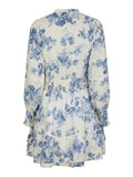Roberta Flower Flow Dress - Light Blue