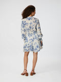 Roberta Flower Flow Dress - Light Blue
