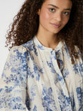 Roberta Flower Flow Dress - Light Blue
