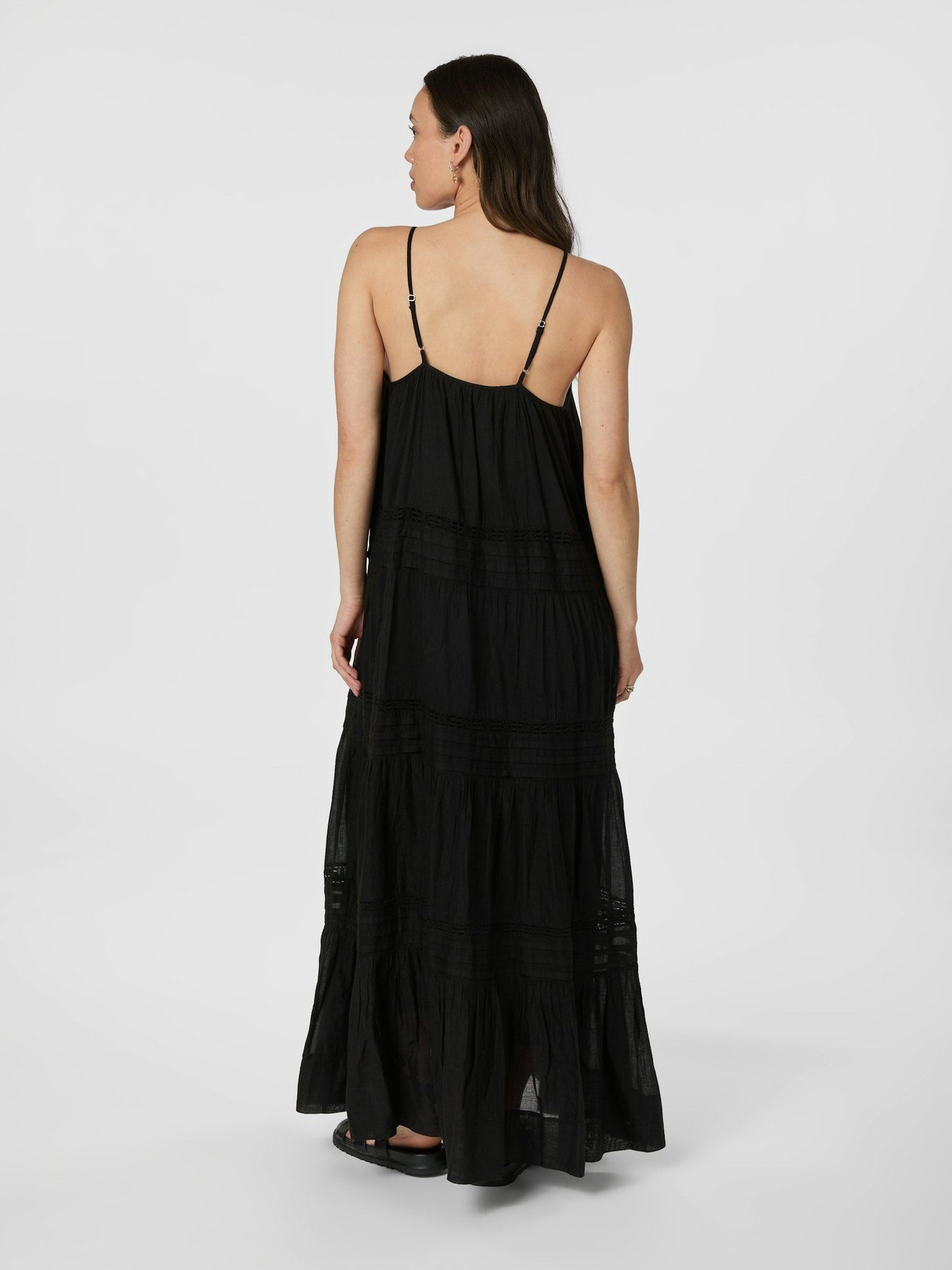 Martina S Voile Dress - Svart