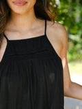 Martina S Voile Dress - Svart