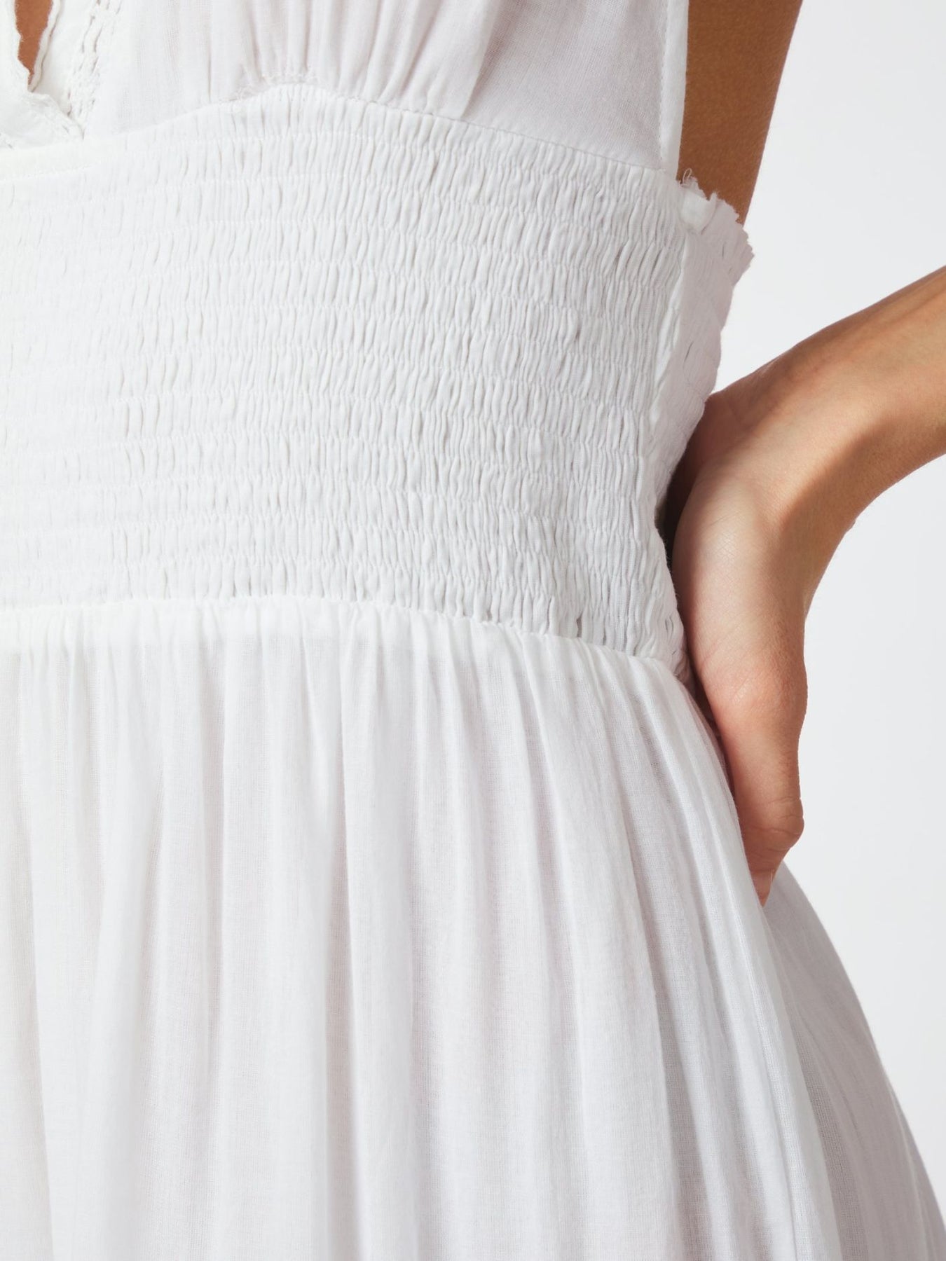 Terese S Voile Dress - White