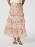 Toddy Marigold Print Kjol - Creme