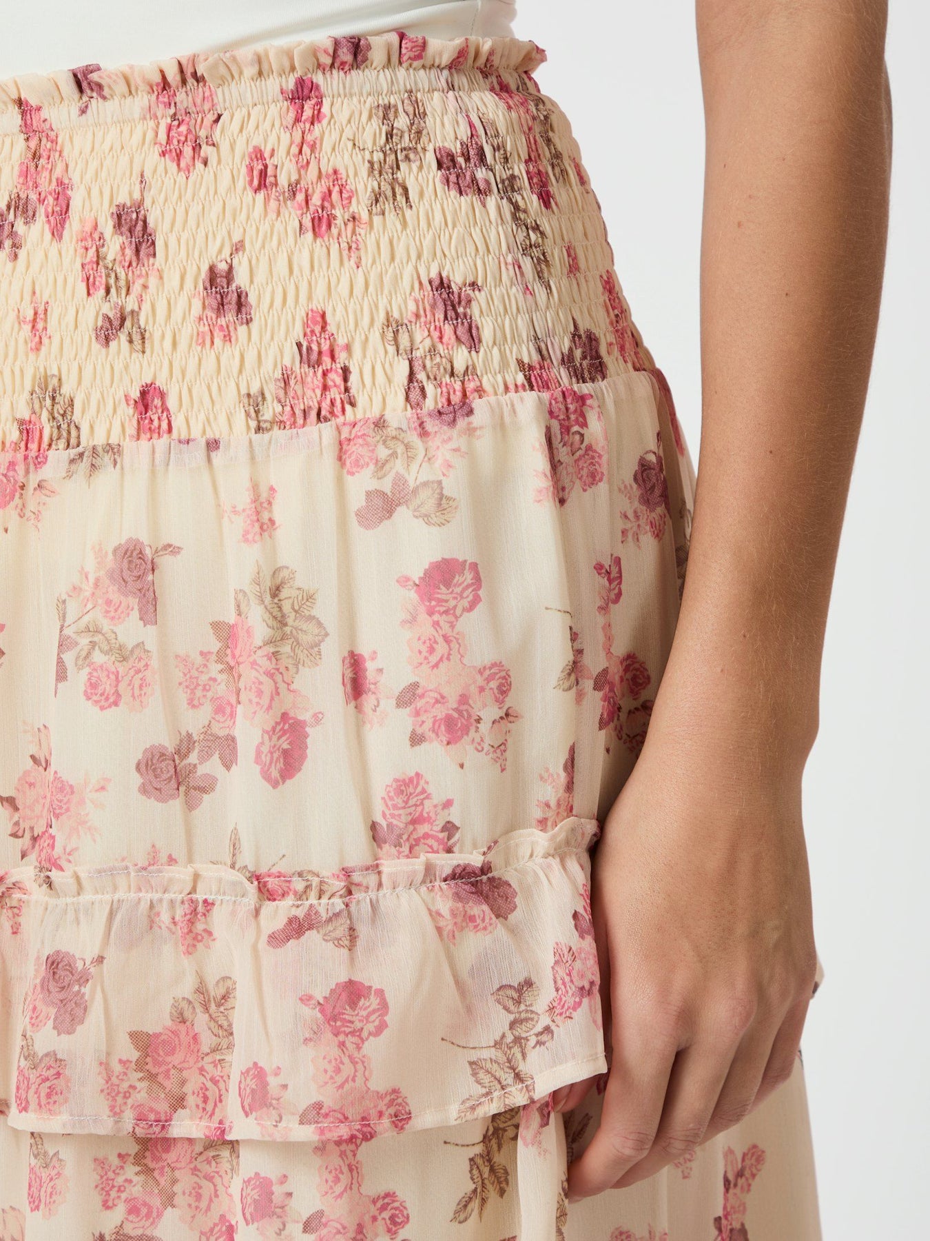 Toddy Marigold Print Kjol - Creme