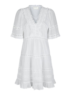 Milene S Voile Dress - White