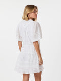 Milene S Voile Dress - Vit