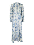 Neo Noir Columbia Flower Flow Dress - Ljusblå
