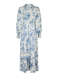 Neo Noir Columbia Flower Flow Dress - Ljusblå
