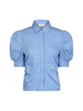 Frannie Stripe Shirt - Light Blue