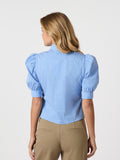 Frannie Stripe Shirt - Light Blue
