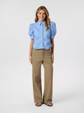 Frannie Stripe Shirt - Light Blue