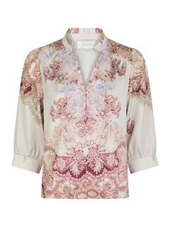 Roselle Artist Paisley Blouse - Ivory