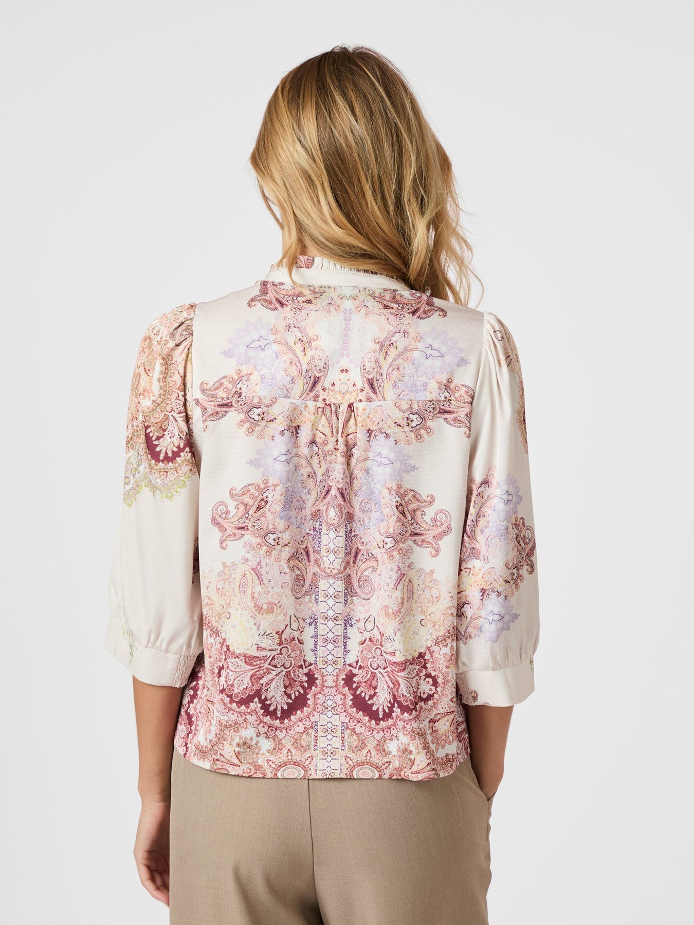 Roselle Artist Paisley Blouse - Ivory