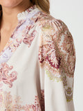 Roselle Artist Paisley Blouse - Ivory