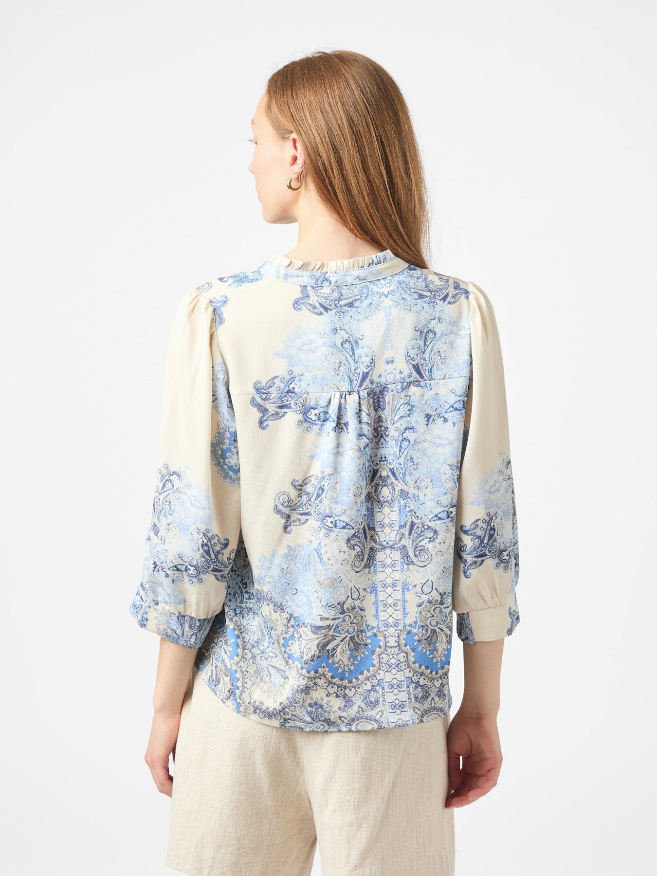 Roselle Artist Paisley Blus - Powder Blue