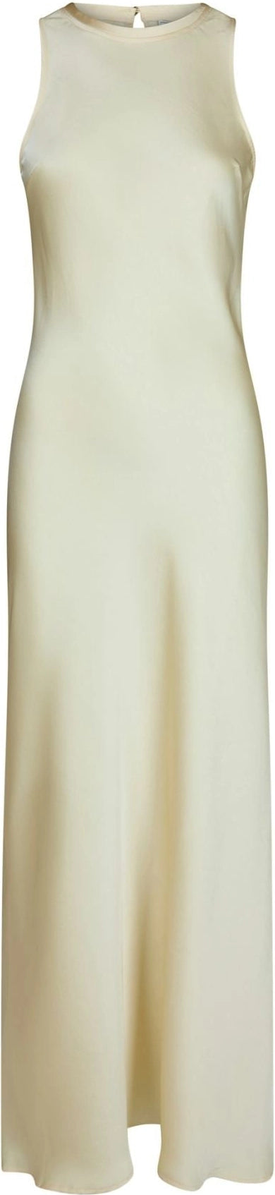 Celinie Heavy Sateen Dress - Light Yellow