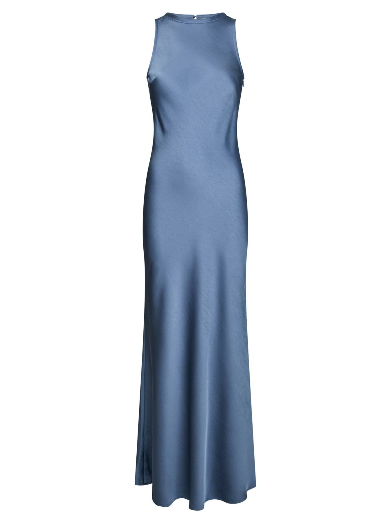 Celinie Heavy Sateen Dress - Rökblå