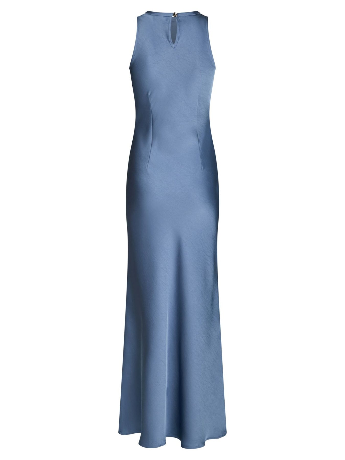 Celinie Heavy Sateen Dress - Rökblå