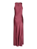 Celinie Heavy Sateen Dress - Cherry Pink