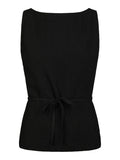 Nassa Linen Top - Svart