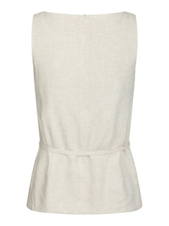 Nassa Linen Top - Natural