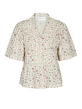 Neo Noir Evienne Floral Blush Blus - Rosa
