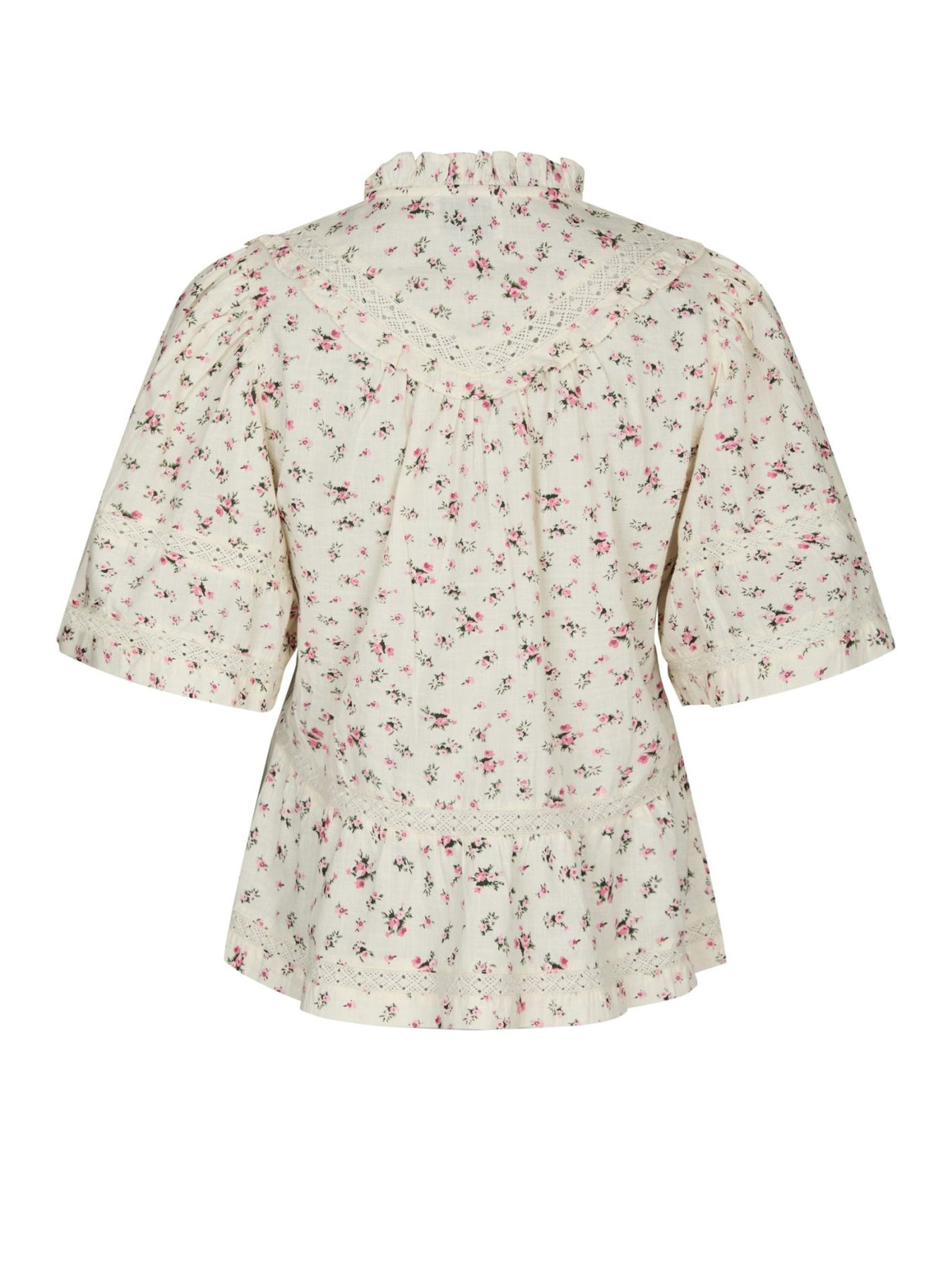 Neo Noir Evienne Floral Blush Blus - Rosa