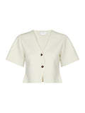 Setta Knit Blouse - Offwhite