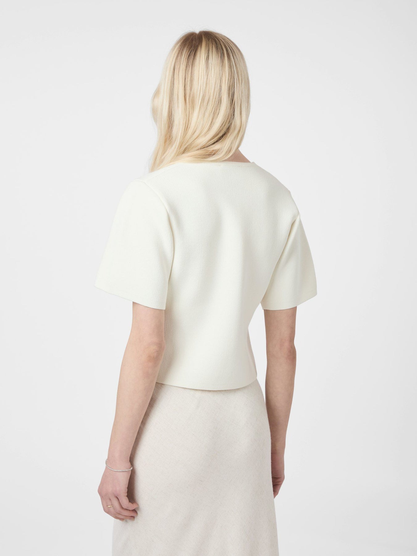 Setta Knit Blouse - Offwhite