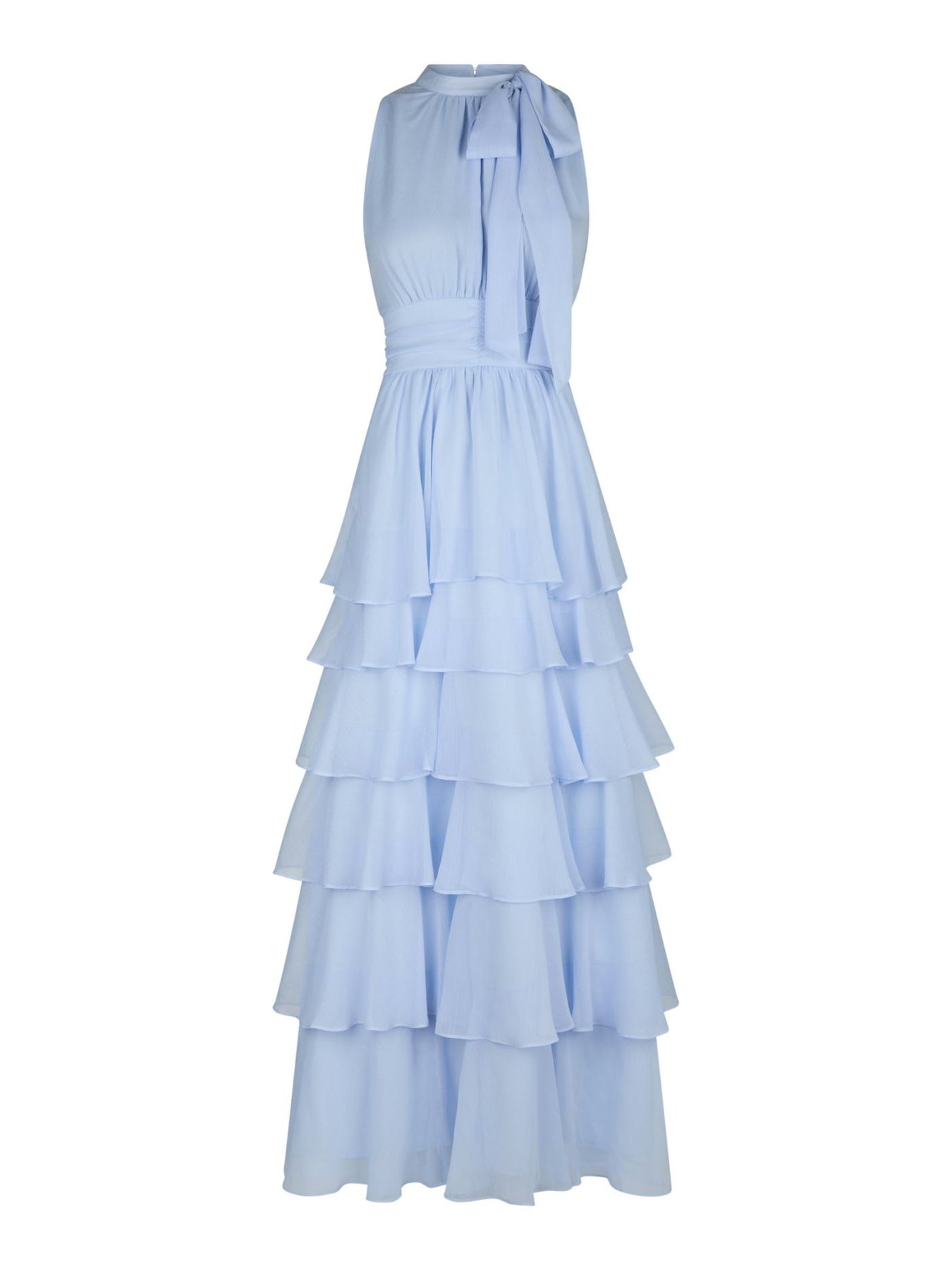 Marli Solid Chiffon Dress - Ljusblå