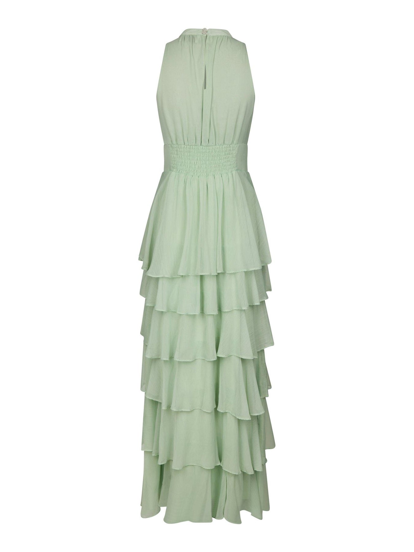 Marli Solid Chiffon Dress - Ljusgrön