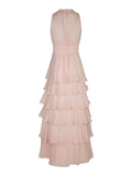 Marli Solid Chiffon Dress - Rosa
