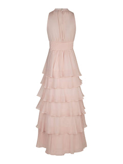 Marli Solid Chiffon Dress - Rose