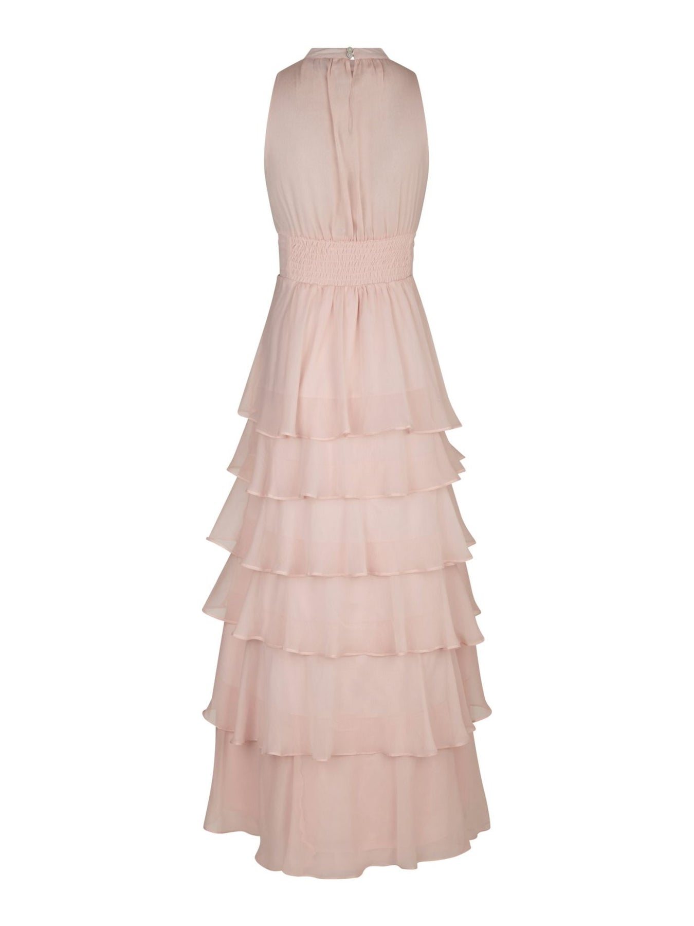 Marli Solid Chiffon Dress - Rosa