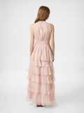 Marli Solid Chiffon Dress - Rosa