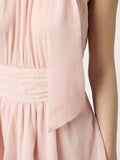Marli Solid Chiffon Dress - Rosa