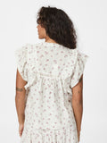Jayla Small Blossom Top - Creme